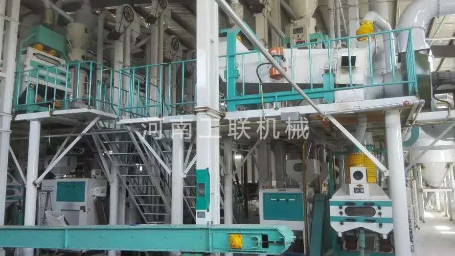雙線50噸玉米制渣設備 100噸玉米制面加工設備
